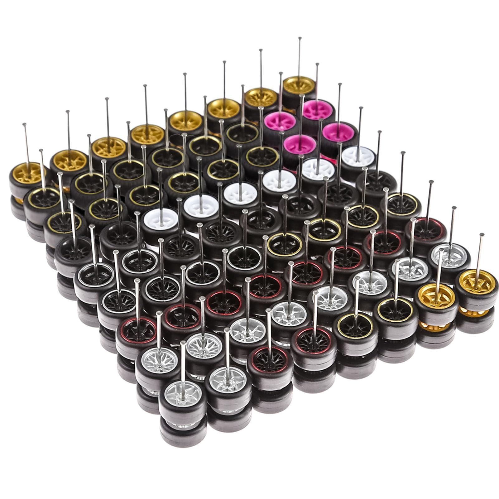 Wheel Real Riders Wheel Rim Tire Set for 10 Cars Scale 1/64 Mix/Random 1/64 (01)
Wheel Real Riders Wheel Rim Tire Set for 10 Cars Scale 1/64 Mix/Random 1/64 (01)