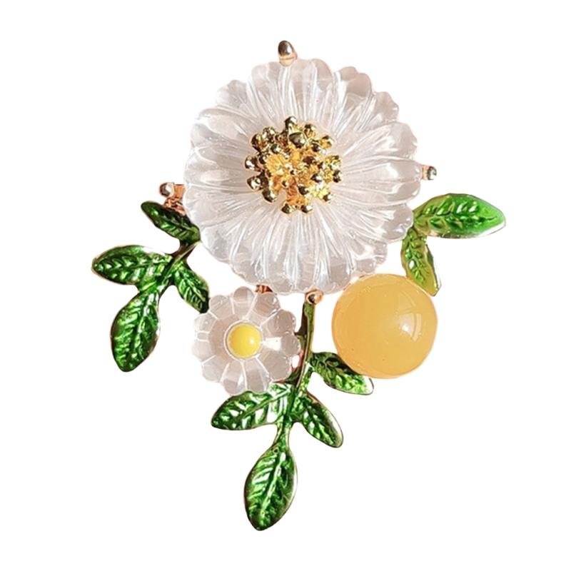 Fashionable Daisy Brooch Green Leaf Sunflower Lapel Pin Backpack Scarf Hat Badge Clothing Accessories for Students 1
Fashionable Daisy Brooch Green Leaf Sunflower Lapel Pin Backpack Scarf Hat Badge Clothing Accessories for Students 1