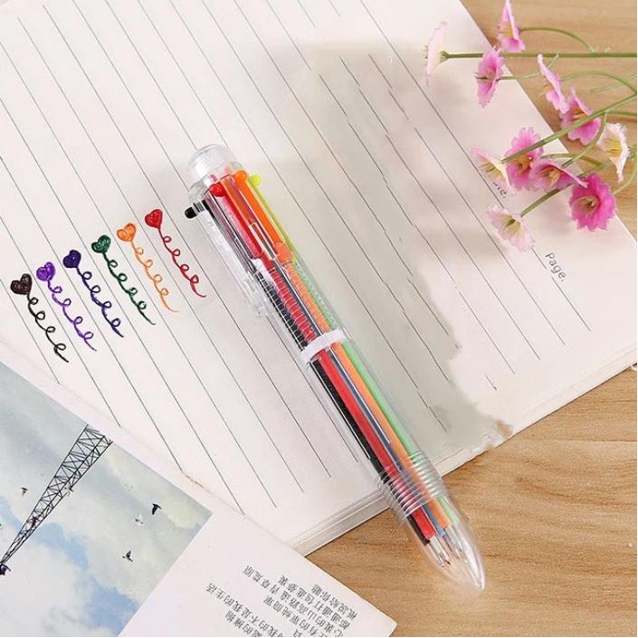 6 Color Ballpoint Pen Office Stationery Colored Oil Pen Creative Multi-color Press Ballpoint Pen Student Prize Ballpoint Pen
6 Color Ballpoint Pen Office Stationery Colored Oil Pen Creative Multi-color Press Ballpoint Pen Student Prize Ballpoint Pen