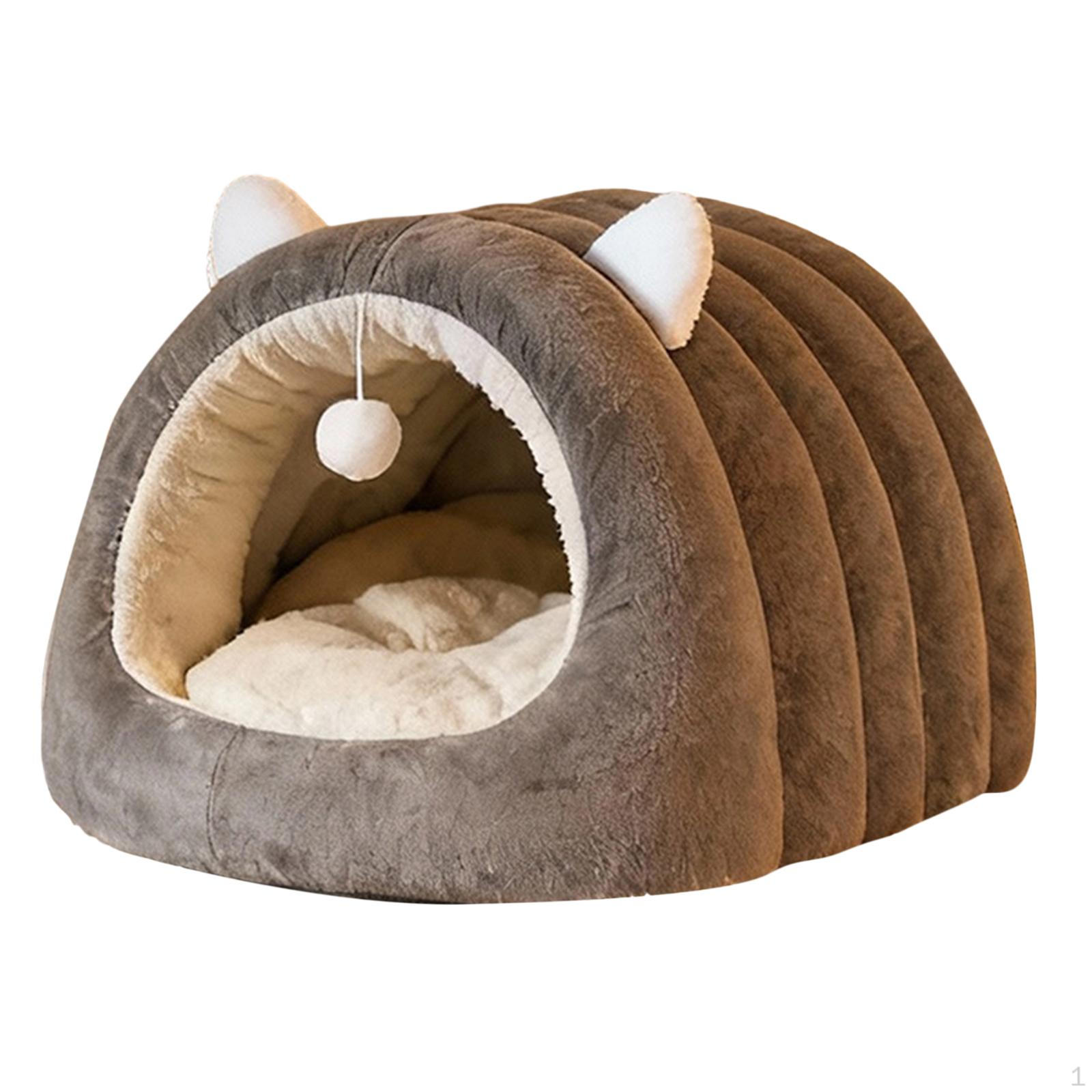 Cat Bed Cave House Indoor Enclosed Tent Nest Cushioned Hideout for Cats Small Dogs And Bunny Warmth Gray S
Cat Bed Cave House Indoor Enclosed Tent Nest Cushioned Hideout for Cats Small Dogs And Bunny Warmth Gray S