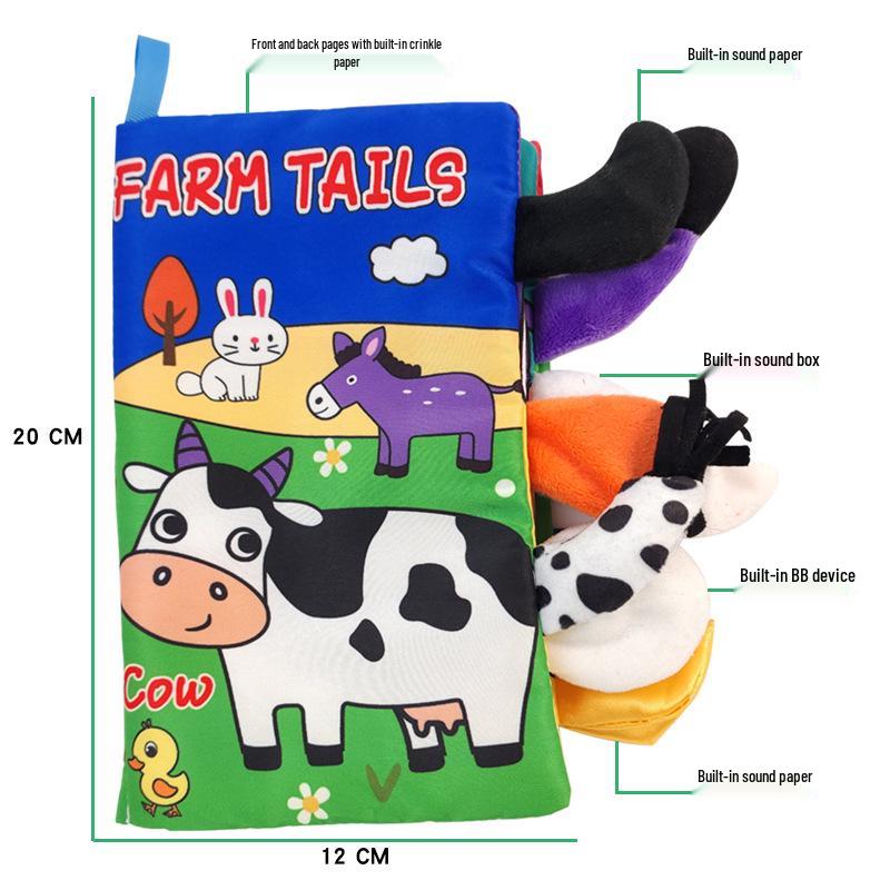 AIPINQI Animal Tail Cloth Book with Crinkle Paper - Tear-Proof Baby s Toy
AIPINQI Animal Tail Cloth Book with Crinkle Paper - Tear-Proof Baby s Toy