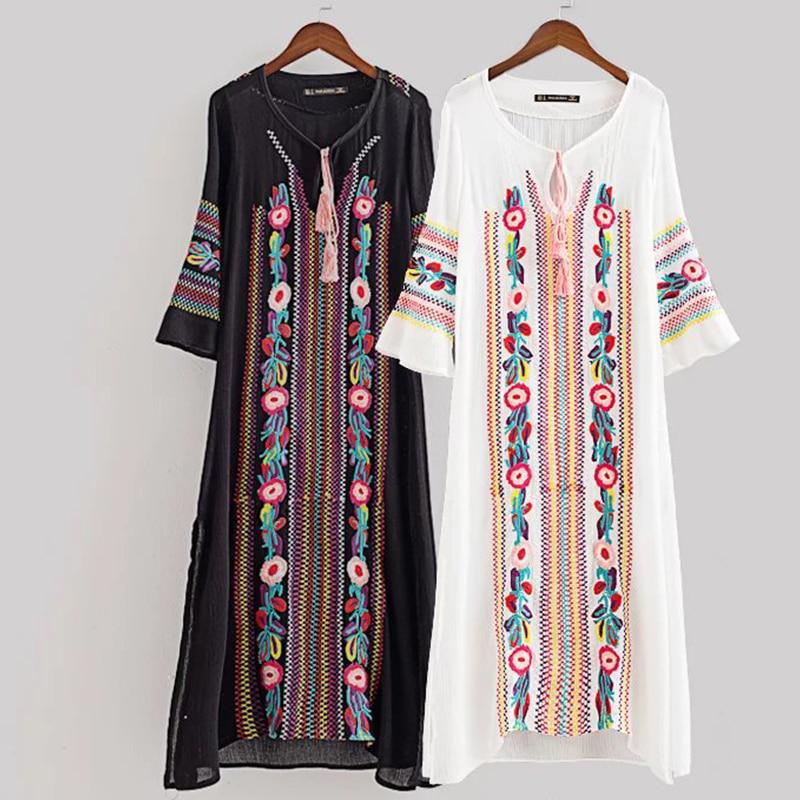 Женщины Винтаж Цветочная вышивка Этническая Vestido Круглая шея Длинный рукав Повседневный Длинный Макси Платье
Женщины Винтаж Цветочная вышивка Этническая Vestido Круглая шея Длинный рукав Повседневный Длинный Макси Платье