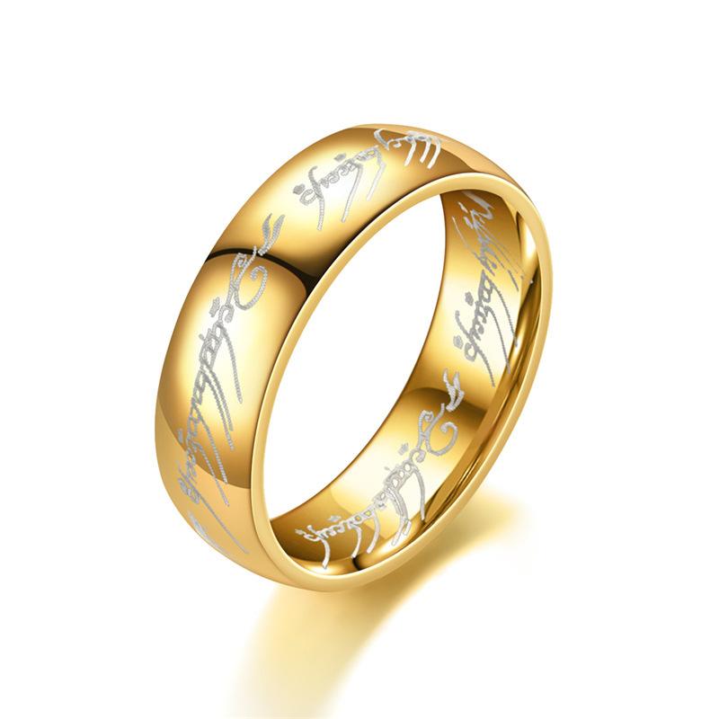 6MM Stainless Steel Laser Engraving Exquisite Couples Wedding Rings, Men and Women Fashion Movie Jewelry Gifts 6 золотой
6MM Stainless Steel Laser Engraving Exquisite Couples Wedding Rings, Men and Women Fashion Movie Jewelry Gifts 6 золотой