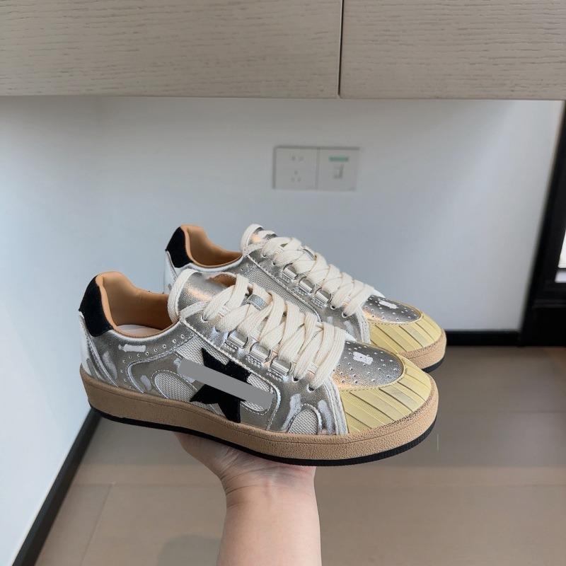 Retro star dirty shoes women s board shoes new versatile retro color matching casual sports little white shoes women 35 серебряный
Retro star dirty shoes women s board shoes new versatile retro color matching casual sports little white shoes women 35 серебряный