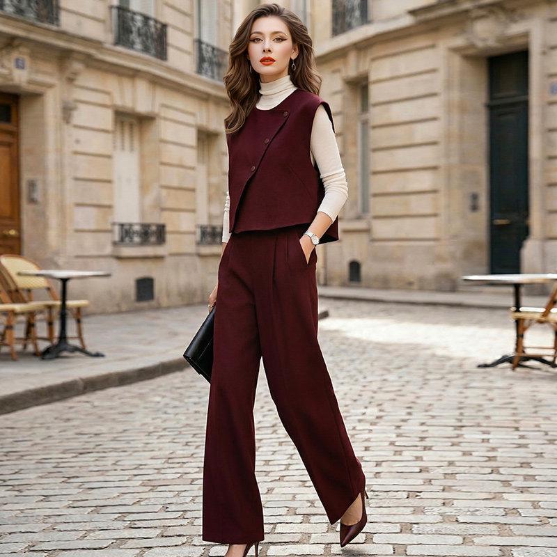 Feimengyi Women s Chic Summer Two-Piece: Sleeveless Top & Wide-Leg Pants Set L (55-60 kg)
Feimengyi Women s Chic Summer Two-Piece: Sleeveless Top & Wide-Leg Pants Set L (55-60 kg)