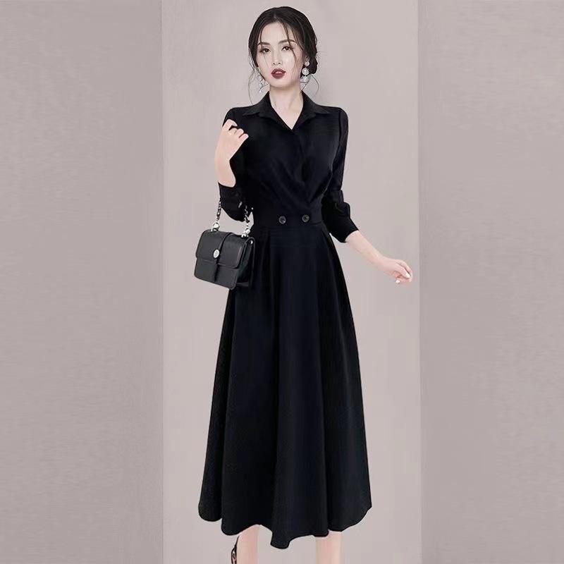 Spring French Hepburn style professional high-end dress women s fashion temperament light luxury royal sister style long-sleeved shirt skirt 2XL чорний
Spring French Hepburn style professional high-end dress women s fashion temperament light luxury royal sister style long-sleeved shirt skirt 2XL чорний