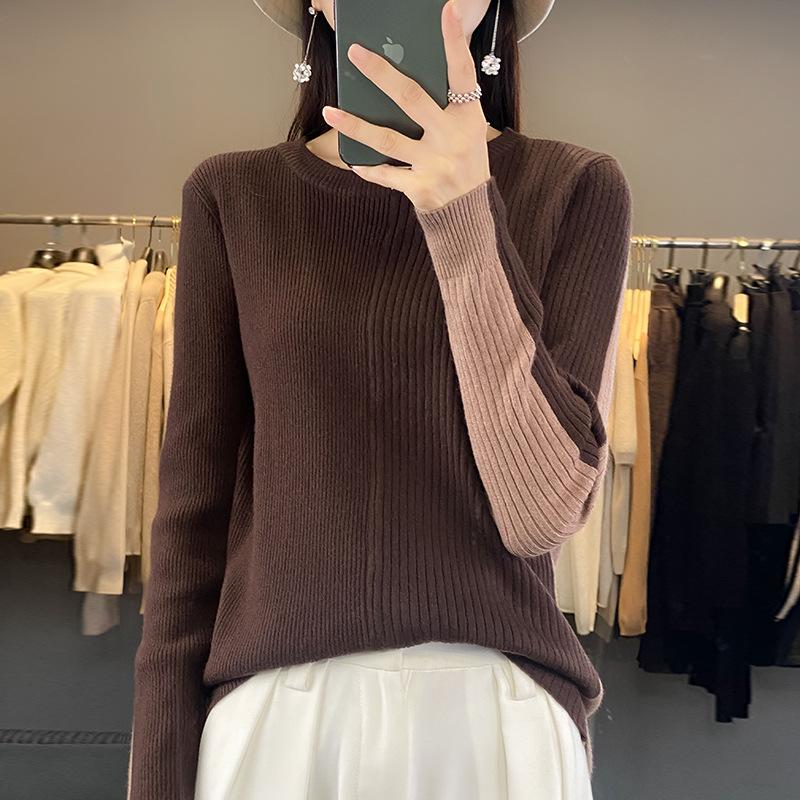 Autumn and winter temperament Andy fleece pullover crew neck regular sweater women s knitted sweater color matching S
Autumn and winter temperament Andy fleece pullover crew neck regular sweater women s knitted sweater color matching S