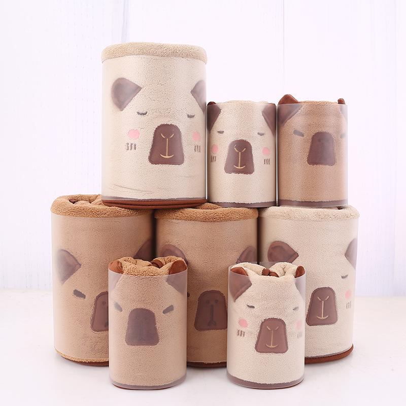 Capybara Quick-Dry Hair Wrap: Cute, Thick Shower Cap & Towel Combo for Women Light Coffee
Capybara Quick-Dry Hair Wrap: Cute, Thick Shower Cap & Towel Combo for Women Light Coffee