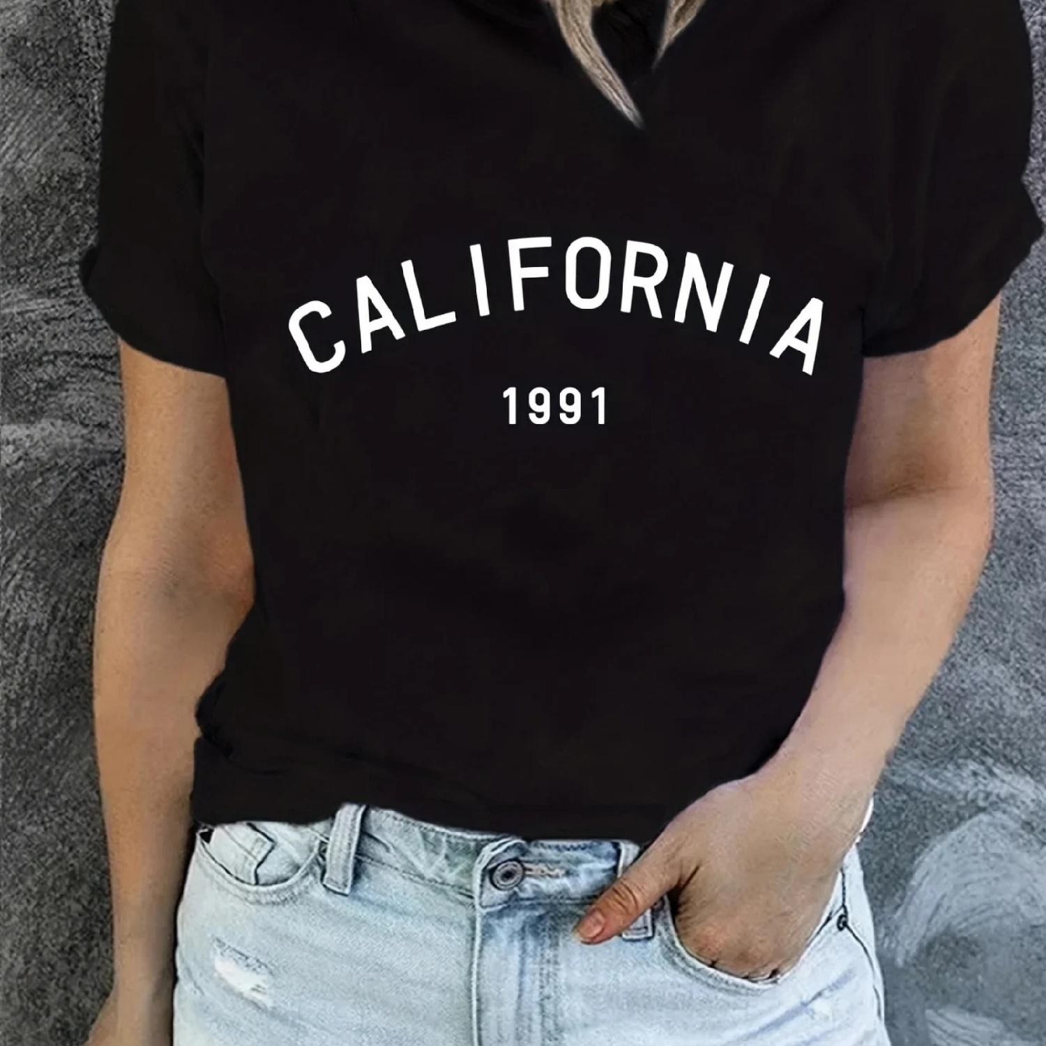 California Print T-Shirt Summer Short Sleeve Causal Top Women s Clothing Aesthetic Clothes XXXXXL різнокольоровий
California Print T-Shirt Summer Short Sleeve Causal Top Women s Clothing Aesthetic Clothes XXXXXL різнокольоровий