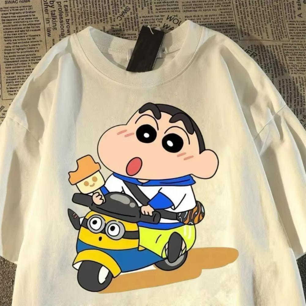 Fashion Crayon Shin Printed Casual Unisex Women TShirt Short Sleeve Street Y2k Harajuku Loose TShirt Kawaii Top Cotton S
Fashion Crayon Shin Printed Casual Unisex Women TShirt Short Sleeve Street Y2k Harajuku Loose TShirt Kawaii Top Cotton S
