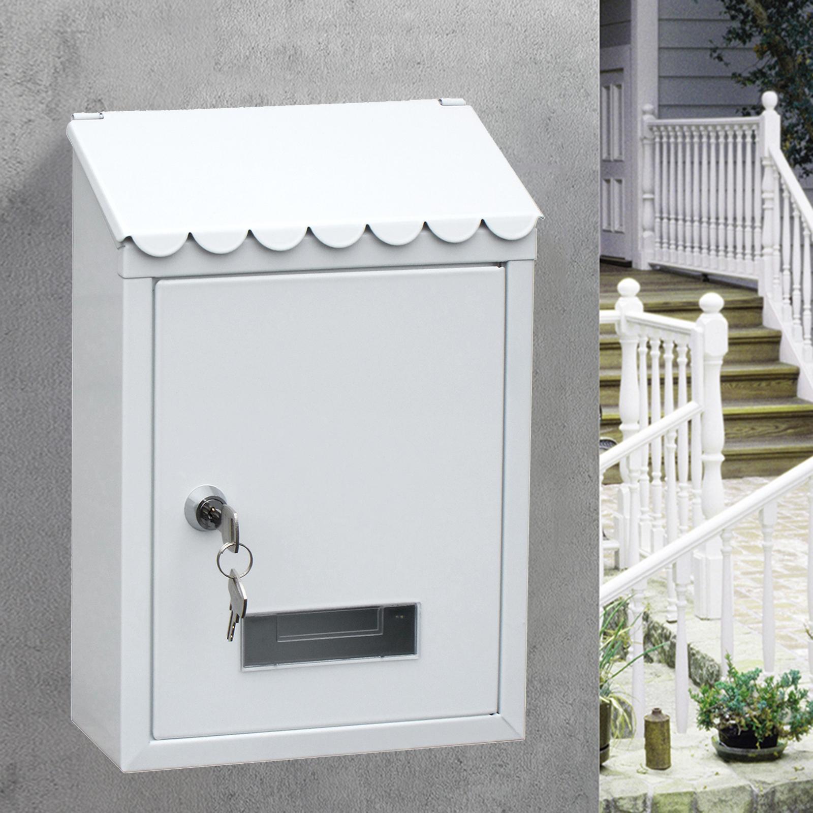 Metal Rustproof Post -Mounted Key Locking Premium Mailbox with Letter Slot Drop Box Case білий
Metal Rustproof Post -Mounted Key Locking Premium Mailbox with Letter Slot Drop Box Case білий