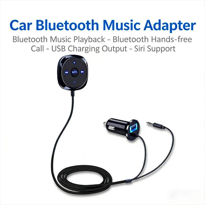 Car Bluetooth 5.0 Adapter, Handsfree Calling & Audio Receiver, 5V 2.1A USB Charging Port, 3.5mm AUX Input For Cars чорний
Car Bluetooth 5.0 Adapter, Handsfree Calling & Audio Receiver, 5V 2.1A USB Charging Port, 3.5mm AUX Input For Cars чорний