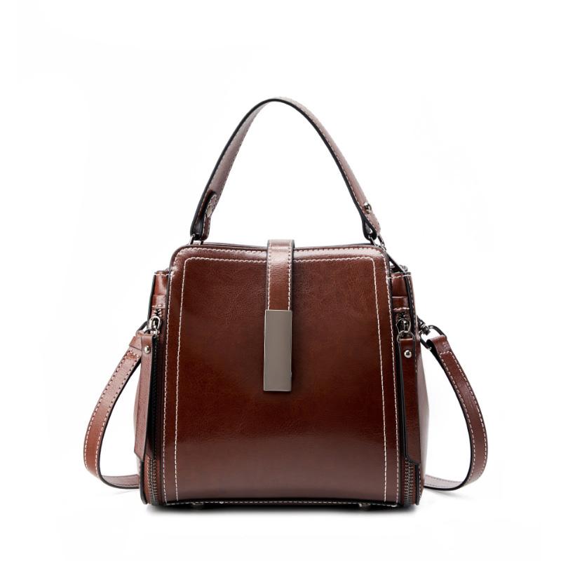 BURMINSA Luxury Genuine Leather Small Shoulder Bags For Women 2026 Oil Wax Cowhide Handbags Work Satchel Bucket Crossbody Purses
BURMINSA Luxury Genuine Leather Small Shoulder Bags For Women 2026 Oil Wax Cowhide Handbags Work Satchel Bucket Crossbody Purses