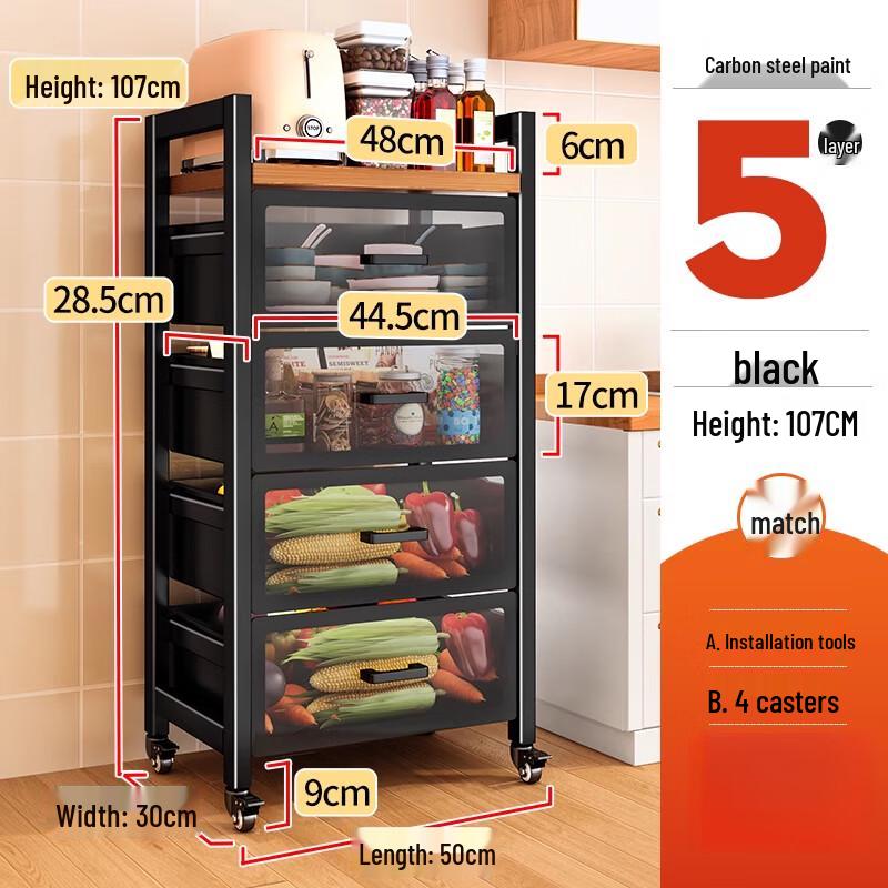 Multi-layer Kitchen Vegetable & Fruit Storage Rack
Multi-layer Kitchen Vegetable & Fruit Storage Rack