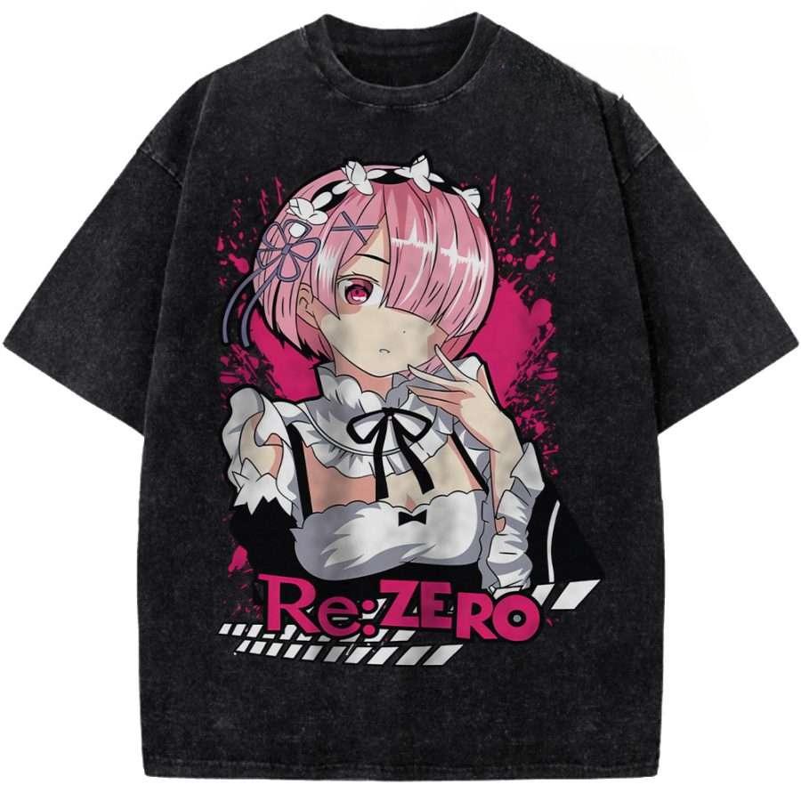 Re Zero Starting Life In Another World Ram Printed Tee Men Women Washed Cotton T-shirts Manga Retro T Shirt Harajuku Male Tshirt XXL чорний
Re Zero Starting Life In Another World Ram Printed Tee Men Women Washed Cotton T-shirts Manga Retro T Shirt Harajuku Male Tshirt XXL чорний