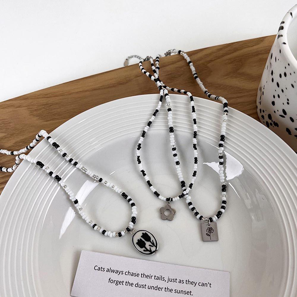 Temperament Heart Tulip Party Trendy Korean Necklaces Beaded Woman Clavicle Choker Flower Pendant
Temperament Heart Tulip Party Trendy Korean Necklaces Beaded Woman Clavicle Choker Flower Pendant