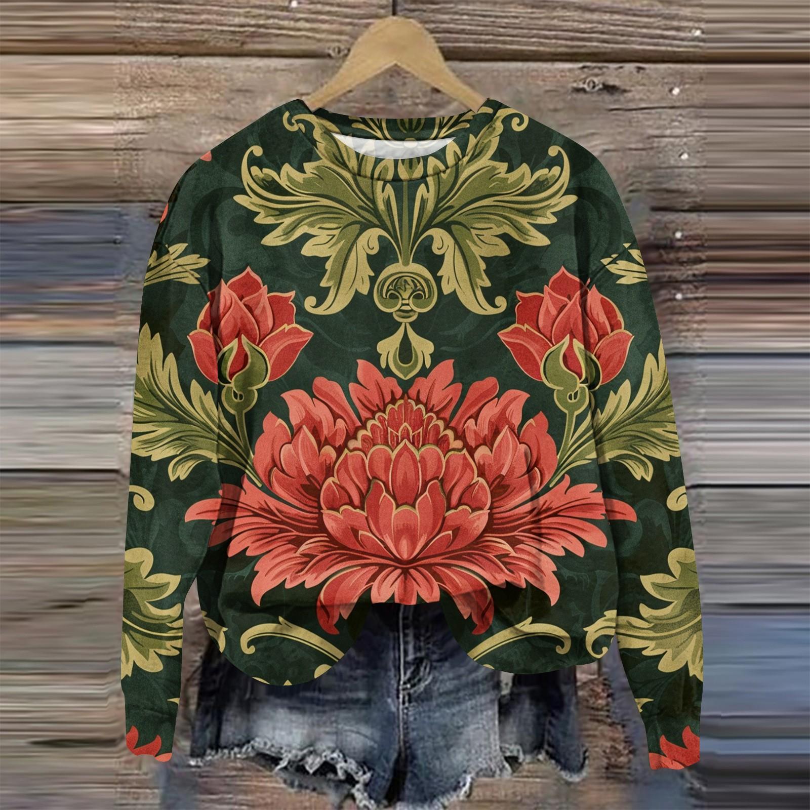 Жіноча модна вільна повсякденна толстовка з кишеньковим довгим рукавом і принтом XL Кіновар
Жіноча модна вільна повсякденна толстовка з кишеньковим довгим рукавом і принтом XL Кіновар