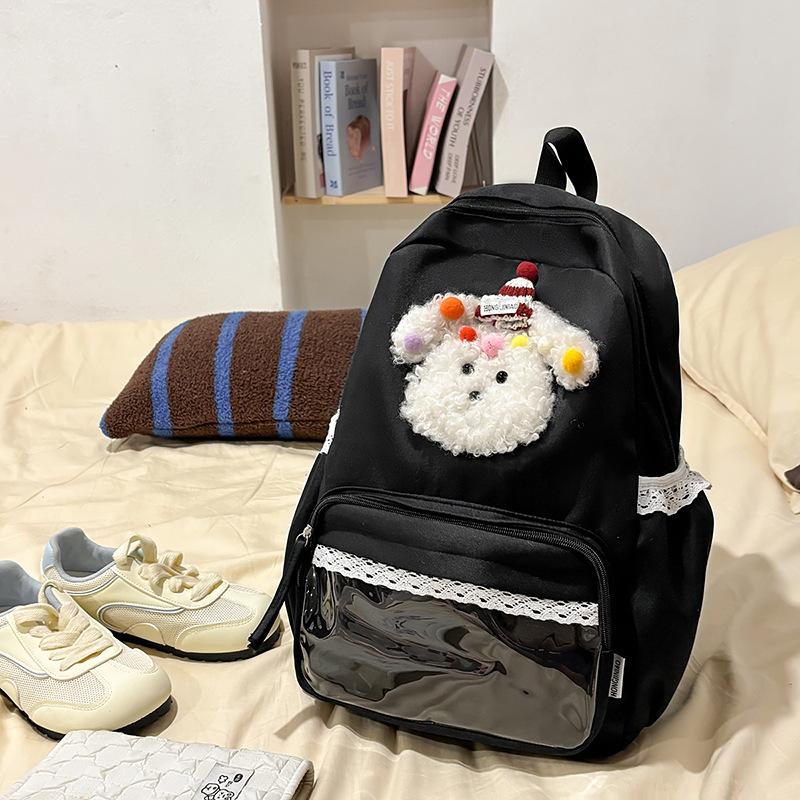 New high-value, fresh, sweet and cute puppy backpack, lightweight spring outing backpack for junior high school students
New high-value, fresh, sweet and cute puppy backpack, lightweight spring outing backpack for junior high school students