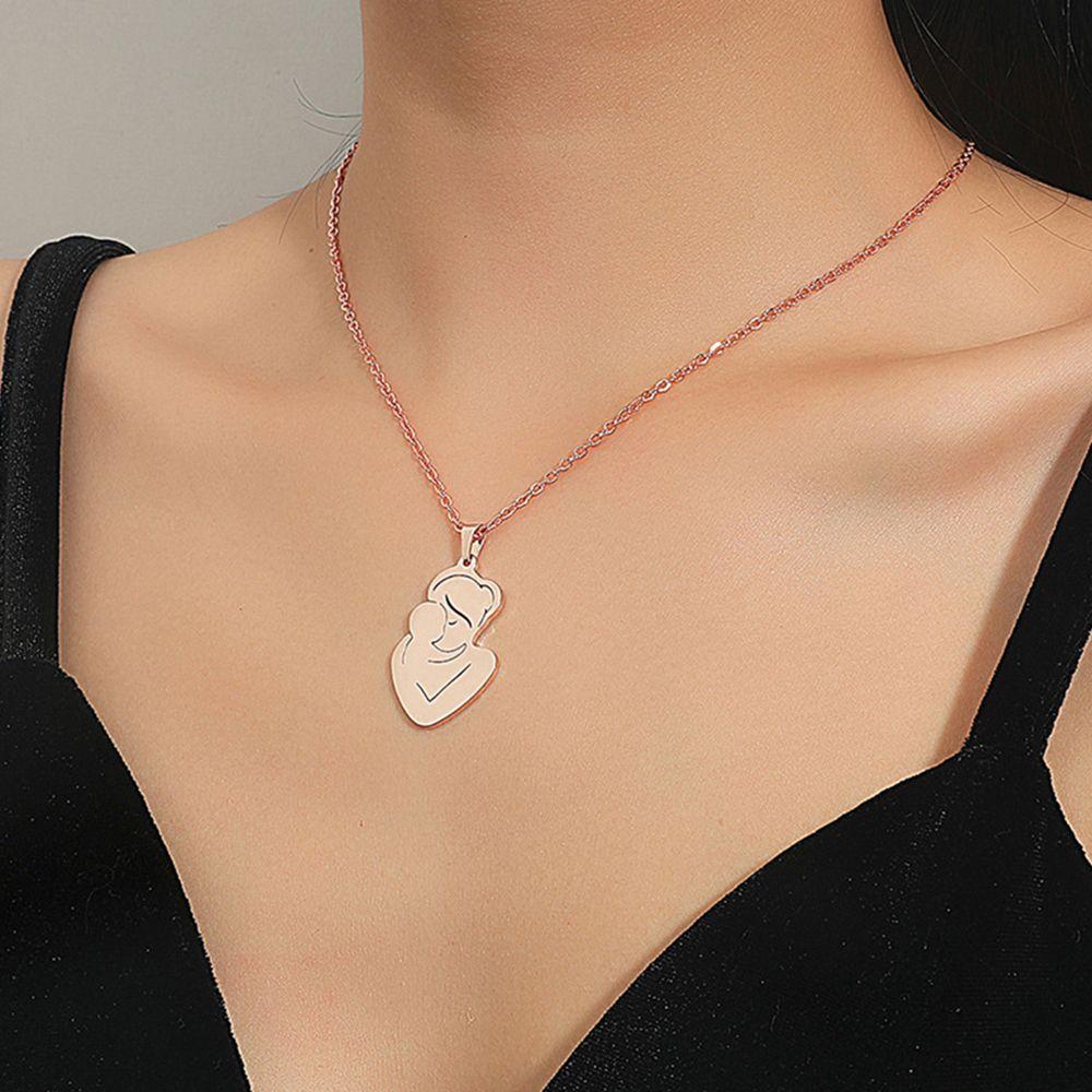 Women Accessories Mother s Day Jewelry Family Mom and Baby Stainless Steel Chain Necklace Pendant
Women Accessories Mother s Day Jewelry Family Mom and Baby Stainless Steel Chain Necklace Pendant