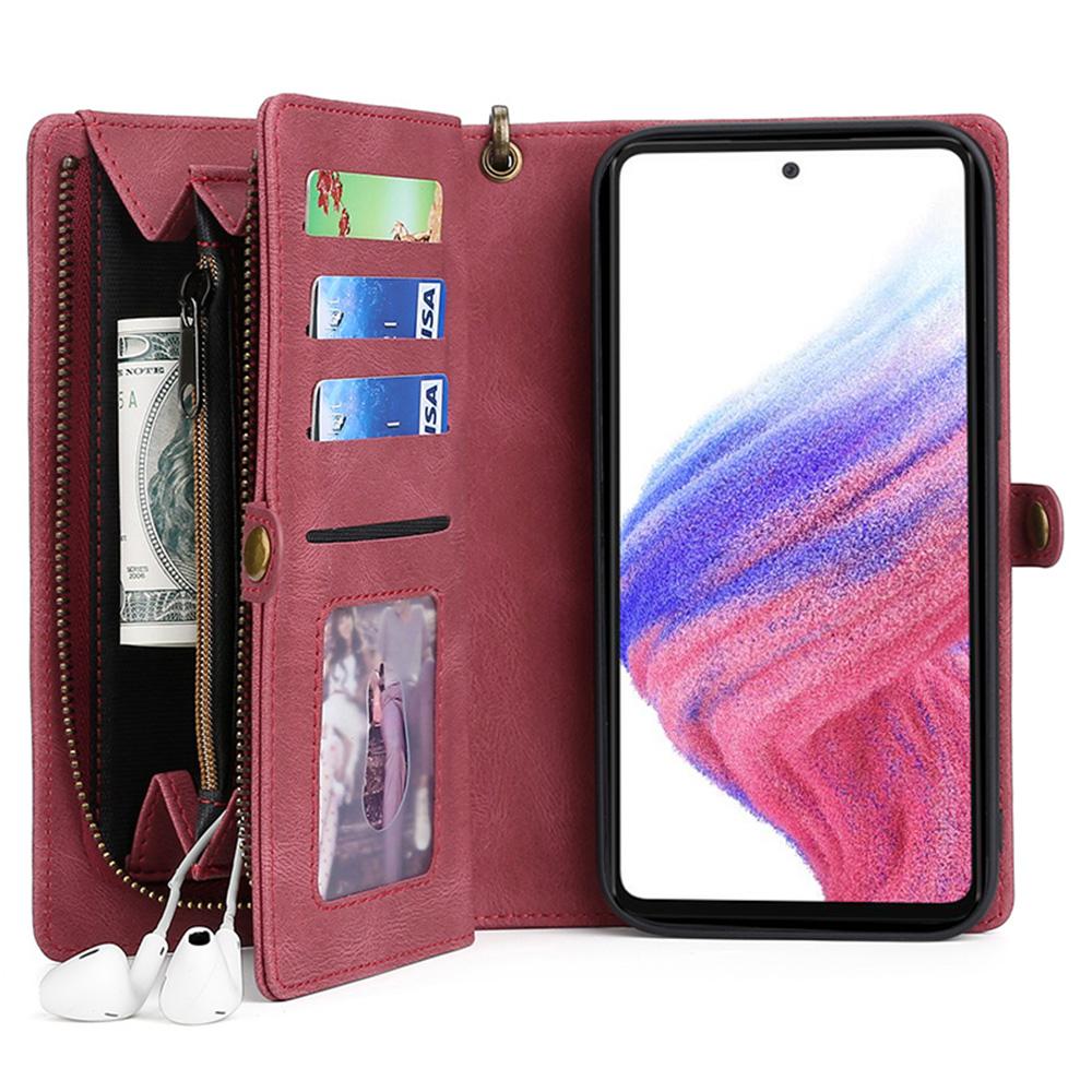 MEGSHI 017 Series For Samsung Galaxy A32 4G (EU Version) Detachable Leather Case Magnetic Absorption Zippered Wallet Shockproof Cover Red
MEGSHI 017 Series For Samsung Galaxy A32 4G (EU Version) Detachable Leather Case Magnetic Absorption Zippered Wallet Shockproof Cover Red