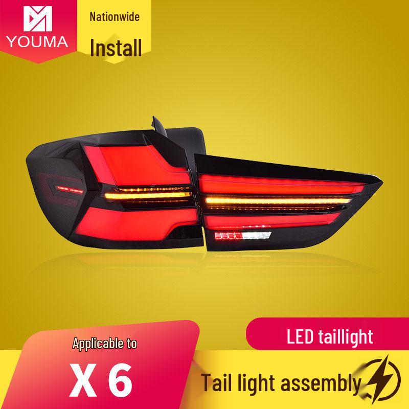 Compatible BMW X6 (2014-2018) F16 LED Dynamic Flowing Turn Signal Taillights
Compatible BMW X6 (2014-2018) F16 LED Dynamic Flowing Turn Signal Taillights