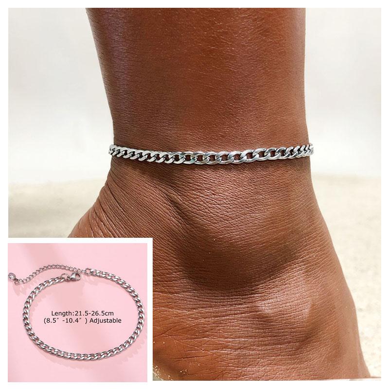 Beach Women Chain Anklet Stainless Steel Rope Twist Chain Link Ankle Summer Foot Bracelet Wholesale Jewelry
Beach Women Chain Anklet Stainless Steel Rope Twist Chain Link Ankle Summer Foot Bracelet Wholesale Jewelry