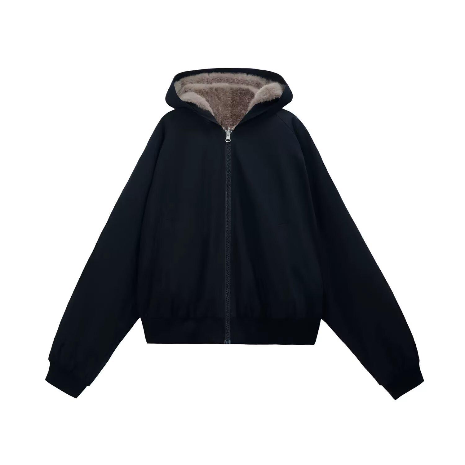 Trendy Harajuku-Style Double-Sided Imitation Rabbit Fur Jacket XL
Trendy Harajuku-Style Double-Sided Imitation Rabbit Fur Jacket XL