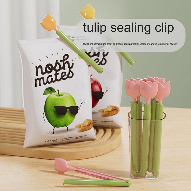 Tulip Shape Magnetic Sealing Clip Sealer Refrigerator Food Bag Clip Moisture-proof Fresh-keeping Clip Milk Powder Snack Clip
Tulip Shape Magnetic Sealing Clip Sealer Refrigerator Food Bag Clip Moisture-proof Fresh-keeping Clip Milk Powder Snack Clip