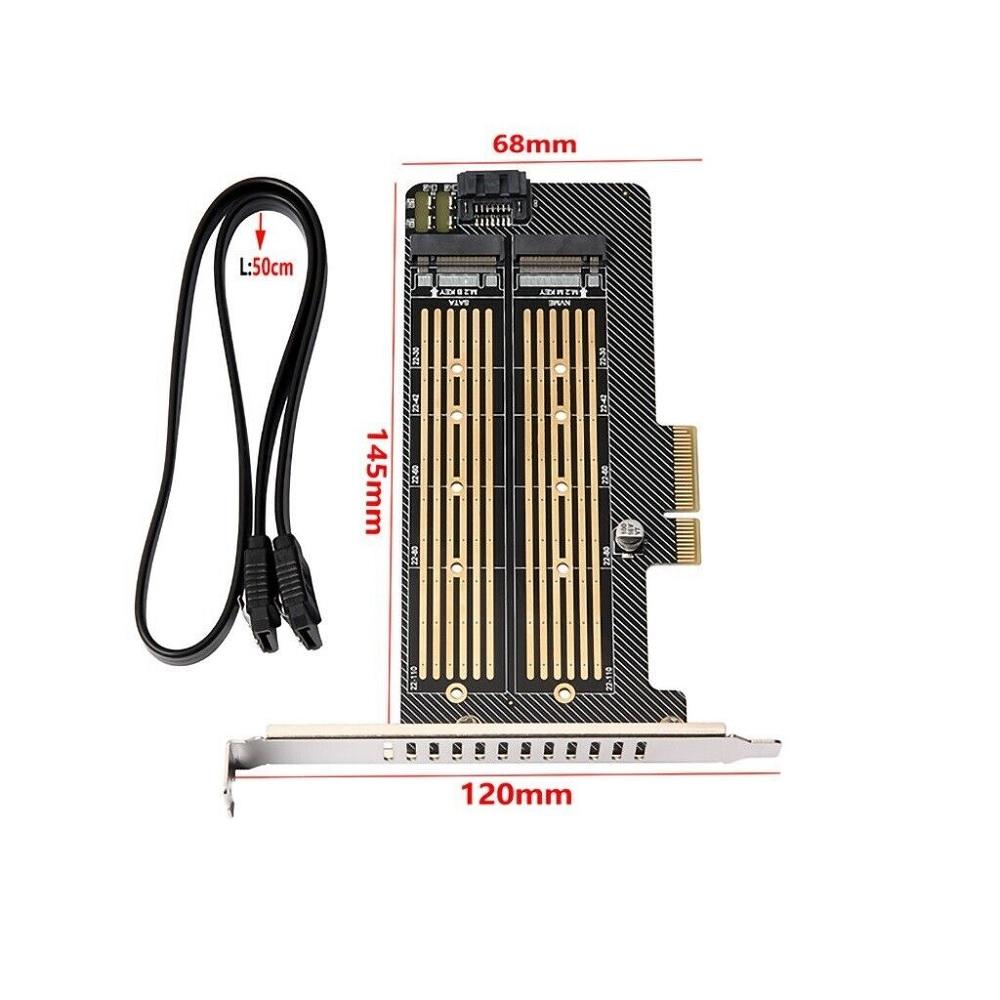 Карта адаптера M.2 NGFF к компьютеру SATA Dual SSD PCI PCIe x4 x8 x16 NVME Express
Карта адаптера M.2 NGFF к компьютеру SATA Dual SSD PCI PCIe x4 x8 x16 NVME Express
