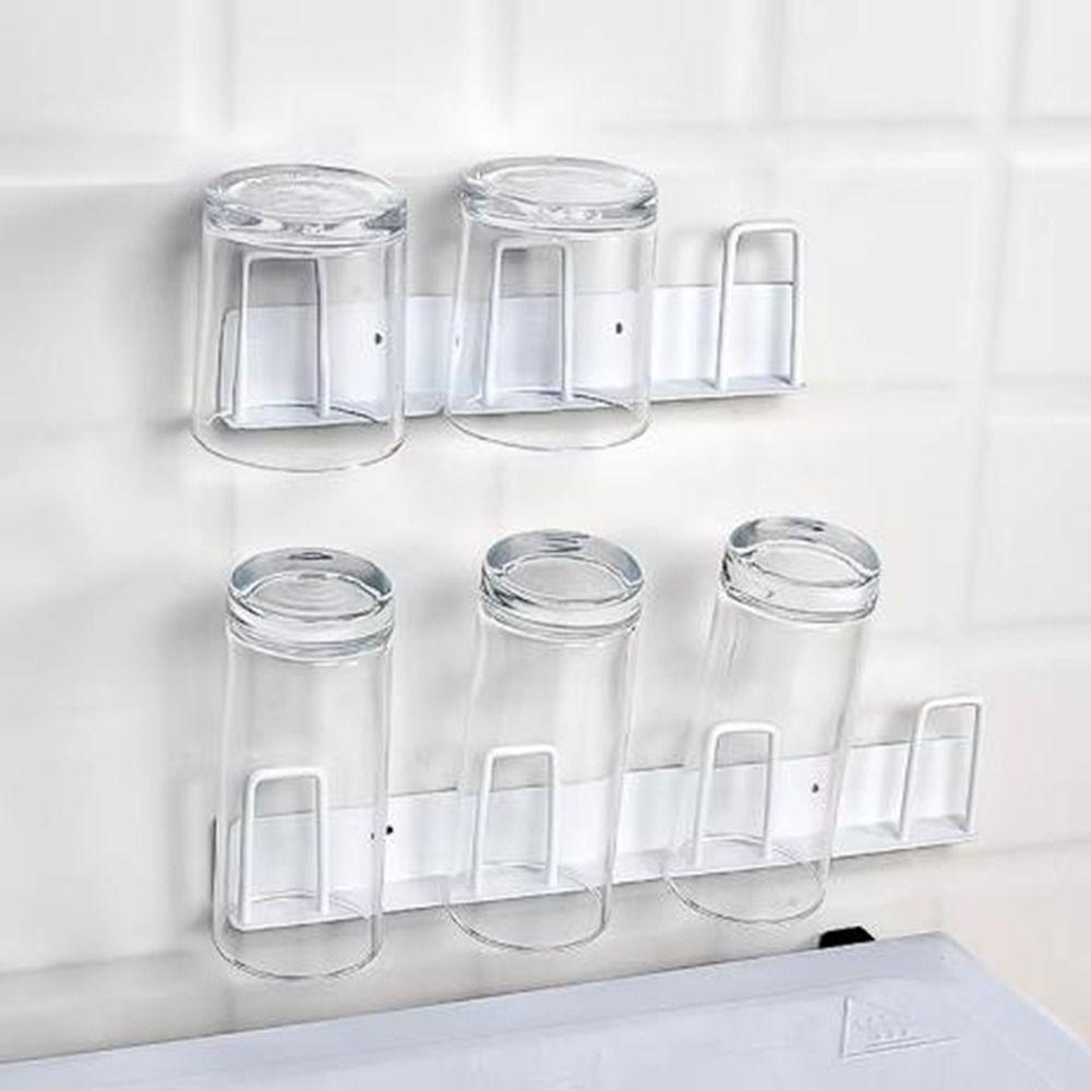 3/4 Hook Coffee Cups Holder Metal Cup Holder Practical Cup Storage Rack for Home White-3 Hooks
3/4 Hook Coffee Cups Holder Metal Cup Holder Practical Cup Storage Rack for Home White-3 Hooks