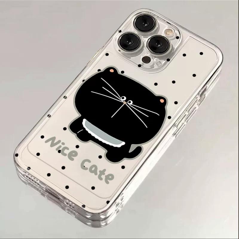Cute Black Cat Polka Dot Clear Phone Case, Kawaii Kitten Shockproof Soft Cover for iPhone iPhone 13 PRO MAX разноцветный
Cute Black Cat Polka Dot Clear Phone Case, Kawaii Kitten Shockproof Soft Cover for iPhone iPhone 13 PRO MAX разноцветный