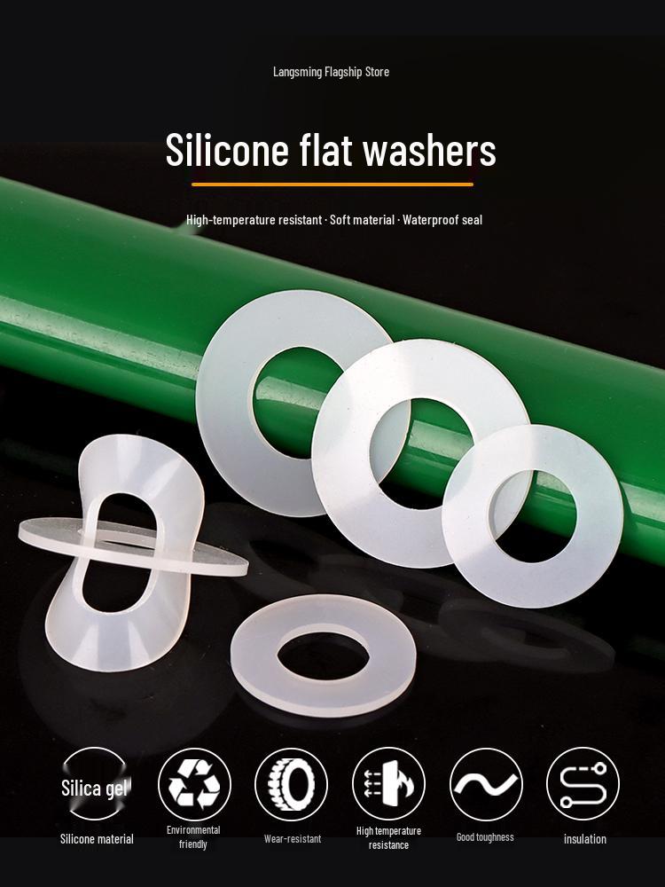 Round Silicone Gasket: Durable, Heat-Resistant, Waterproof Rubber Flat Washer, Customizable Thickness 2*4*0.5 (100 pcs)
Round Silicone Gasket: Durable, Heat-Resistant, Waterproof Rubber Flat Washer, Customizable Thickness 2*4*0.5 (100 pcs)
