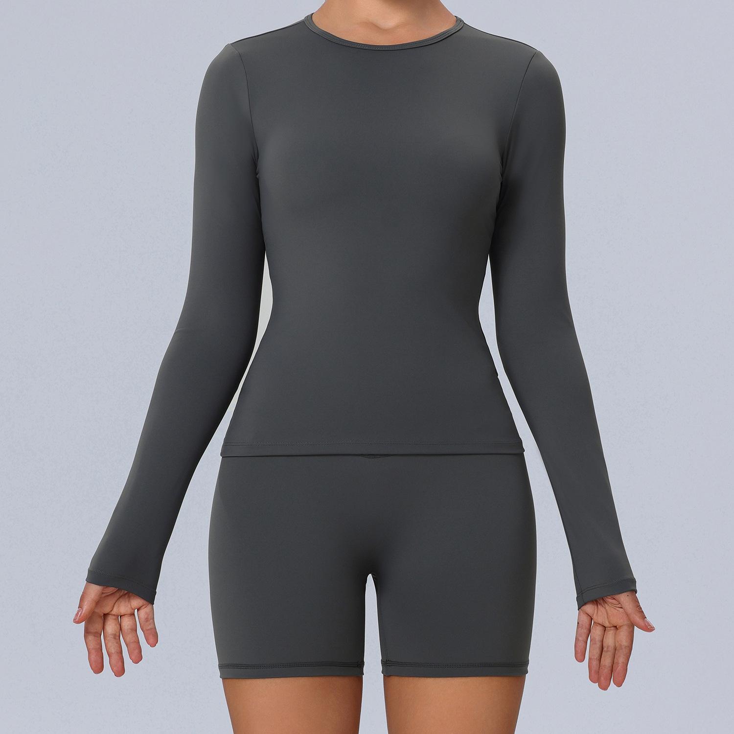 Женская футболка для йоги и бега с длинным рукавом в европейском и американском стиле - быстросохнущая, эластичная посадка XL темно серый
Женская футболка для йоги и бега с длинным рукавом в европейском и американском стиле - быстросохнущая, эластичная посадка XL темно серый