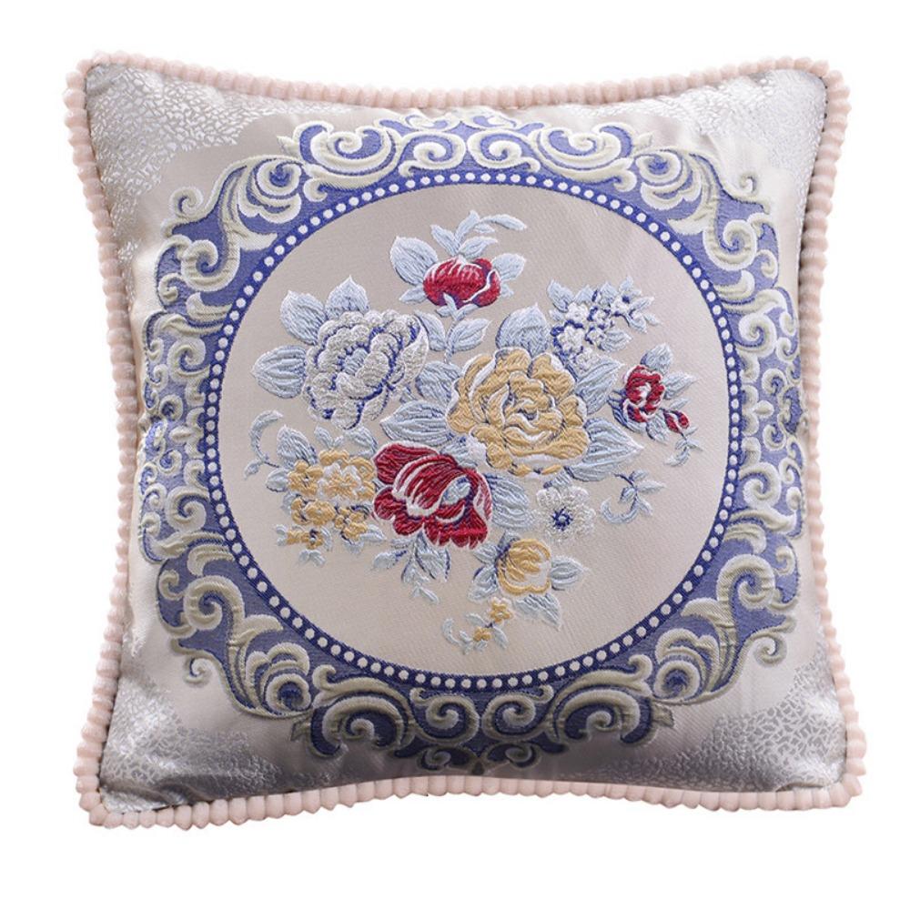 Retro Decorative Jacquard Pillow Case 48*48cm Throw Pillow Case Cushion Cover Living Room Style A Blue
Retro Decorative Jacquard Pillow Case 48*48cm Throw Pillow Case Cushion Cover Living Room Style A Blue