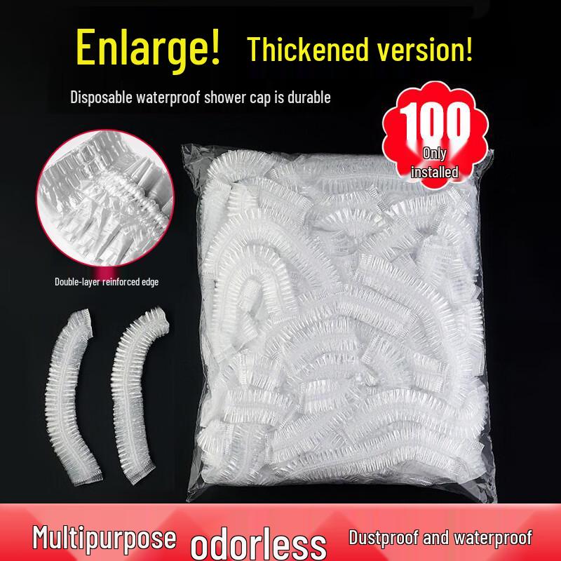 JAJALIN Disposable Shower Caps (100 Pcs)
JAJALIN Disposable Shower Caps (100 Pcs)