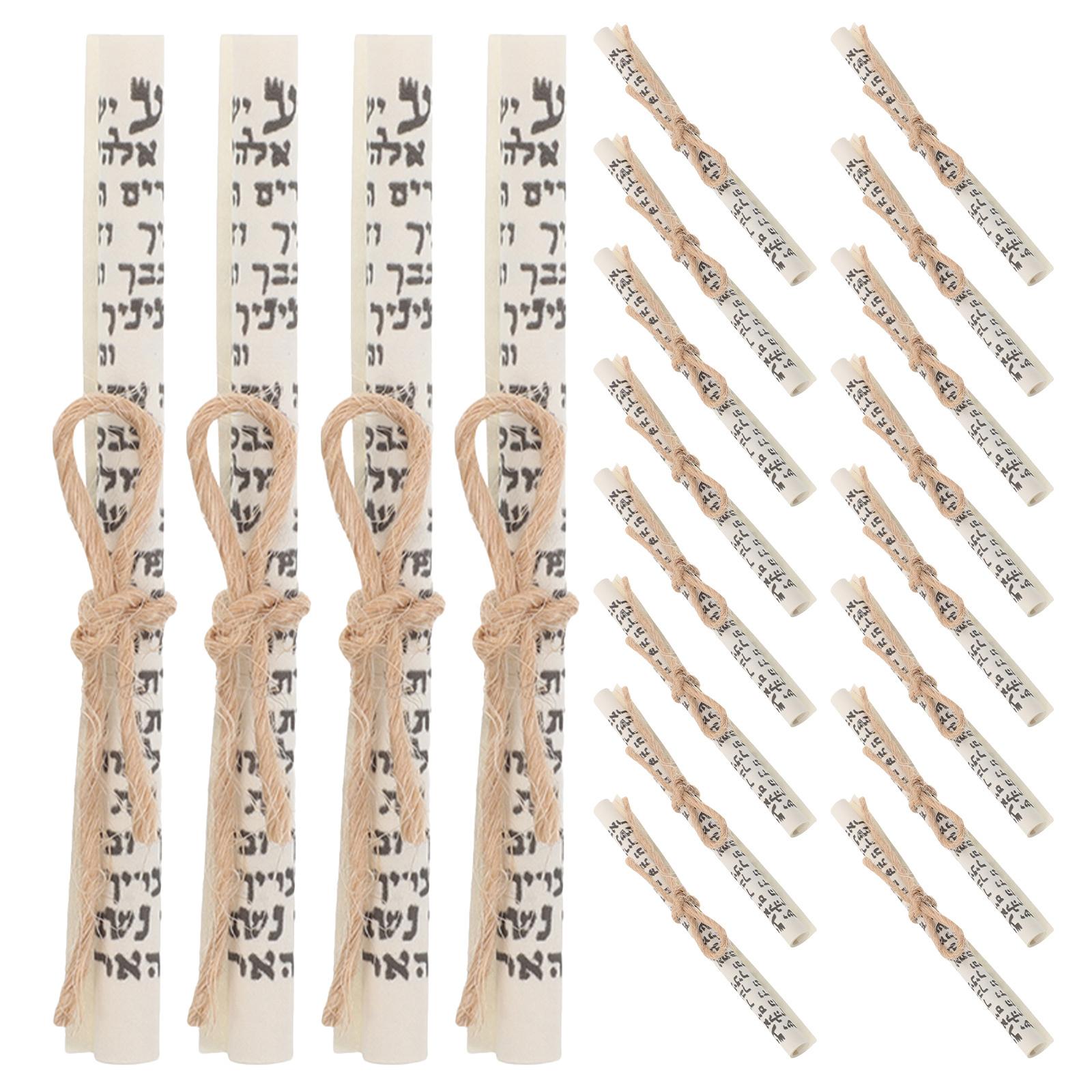 20 шт. Ивритский свиток Мезуза Кошерная бумага для благословения двери Религиозная мицва Декор для дома Портативный и прочный дизайн China Mainland
20 шт. Ивритский свиток Мезуза Кошерная бумага для благословения двери Религиозная мицва Декор для дома Портативный и прочный дизайн China Mainland