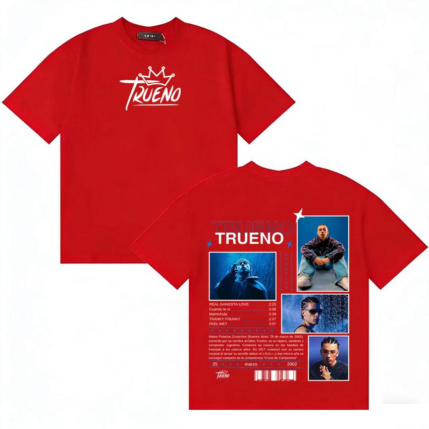Rapper Trueno Atrevido Album Tshirt Unisexs Womens Summer Short Sleeve Tee Shirt Aesthetic Cotton Loose Classic Tshirts Fans Gift S
Rapper Trueno Atrevido Album Tshirt Unisexs Womens Summer Short Sleeve Tee Shirt Aesthetic Cotton Loose Classic Tshirts Fans Gift S