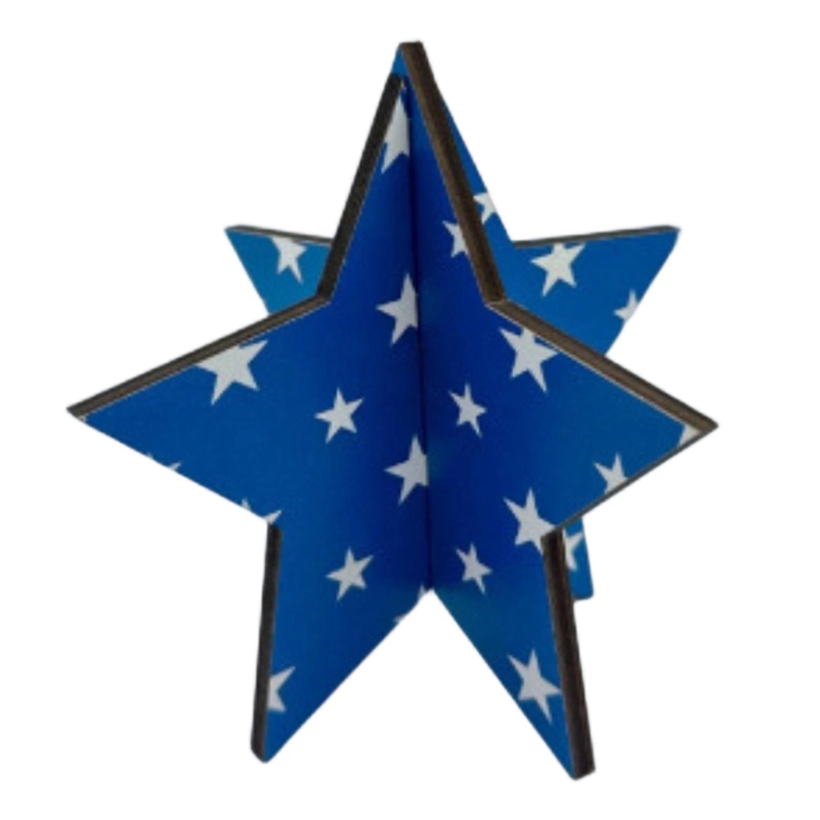 Cardboard Star Shaped Tabletop Decoration with White Star Print for Party Home Office Display Events Crafts DIY Projects One Size синій
Cardboard Star Shaped Tabletop Decoration with White Star Print for Party Home Office Display Events Crafts DIY Projects One Size синій