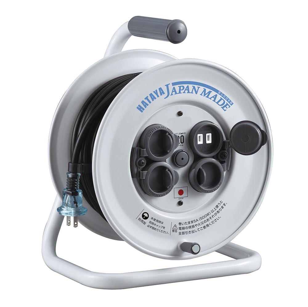 Хатая (ХАТАЯ) Shin Sunday Rainbow Reel CC-20, Для вулиці (Водонепроникний) Тип 100 В, шнур 20 м, діаметр 1,25 мм², стандартний тип, 4 розетки, з захистом від дощу
Хатая (ХАТАЯ) Shin Sunday Rainbow Reel CC-20, Для вулиці (Водонепроникний) Тип 100 В, шнур 20 м, діаметр 1,25 мм², стандартний тип, 4 розетки, з захистом від дощу