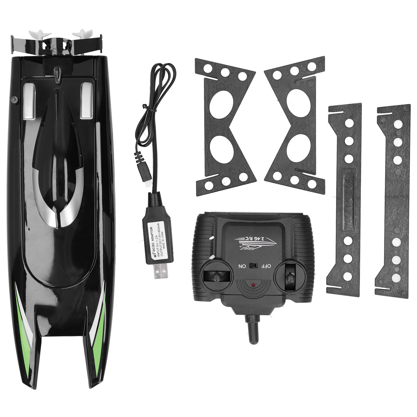 2.4G RC лодка 30 км/ч высокоскоростная гоночная лодка с двумя моторами и дистанционным управлением лодка для детей черный чёрный
2.4G RC лодка 30 км/ч высокоскоростная гоночная лодка с двумя моторами и дистанционным управлением лодка для детей черный чёрный