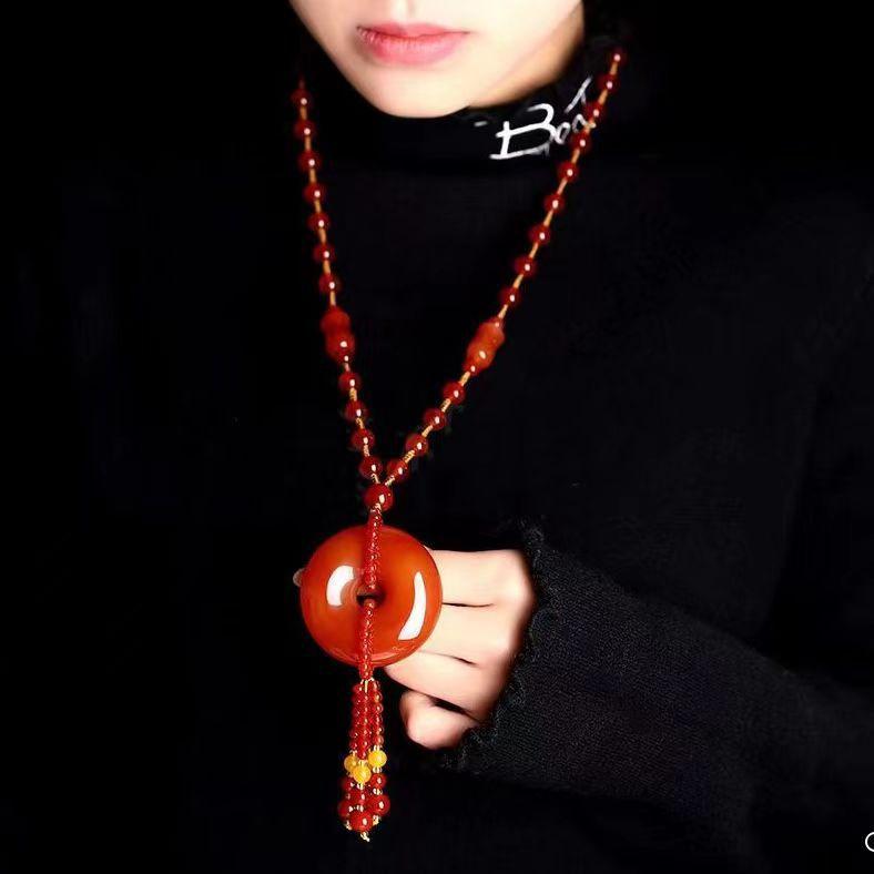 GEMCHIC Women s Ethnic Style Red Agate Flower Pendant Necklace Long Sweater Chain Handmade Vintage Jewelry Gift
GEMCHIC Women s Ethnic Style Red Agate Flower Pendant Necklace Long Sweater Chain Handmade Vintage Jewelry Gift