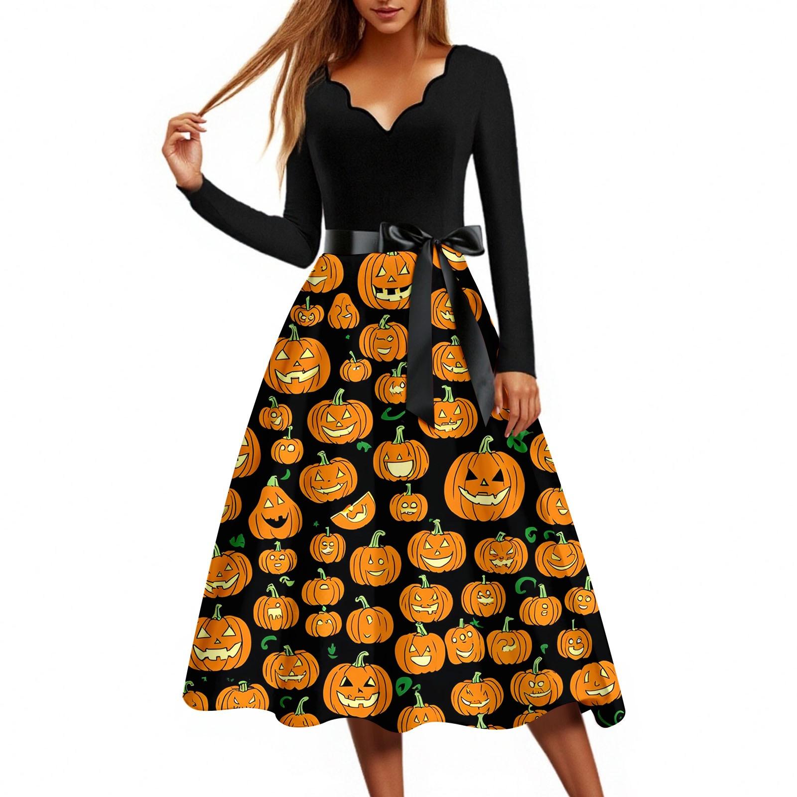 Женское повседневное модное платье винтажного стиля с принтом на Хэллоуин и V-образным вырезом XXL
Женское повседневное модное платье винтажного стиля с принтом на Хэллоуин и V-образным вырезом XXL