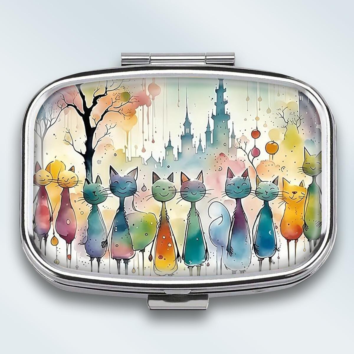 Portable Pill Box with 2 Compartments, Mini Metal Medicine Organizer Case, Cute Printed Pill Container for Vitamins, Pills, Jewelry, Travel, Daily Use різнокольоровий
Portable Pill Box with 2 Compartments, Mini Metal Medicine Organizer Case, Cute Printed Pill Container for Vitamins, Pills, Jewelry, Travel, Daily Use різнокольоровий