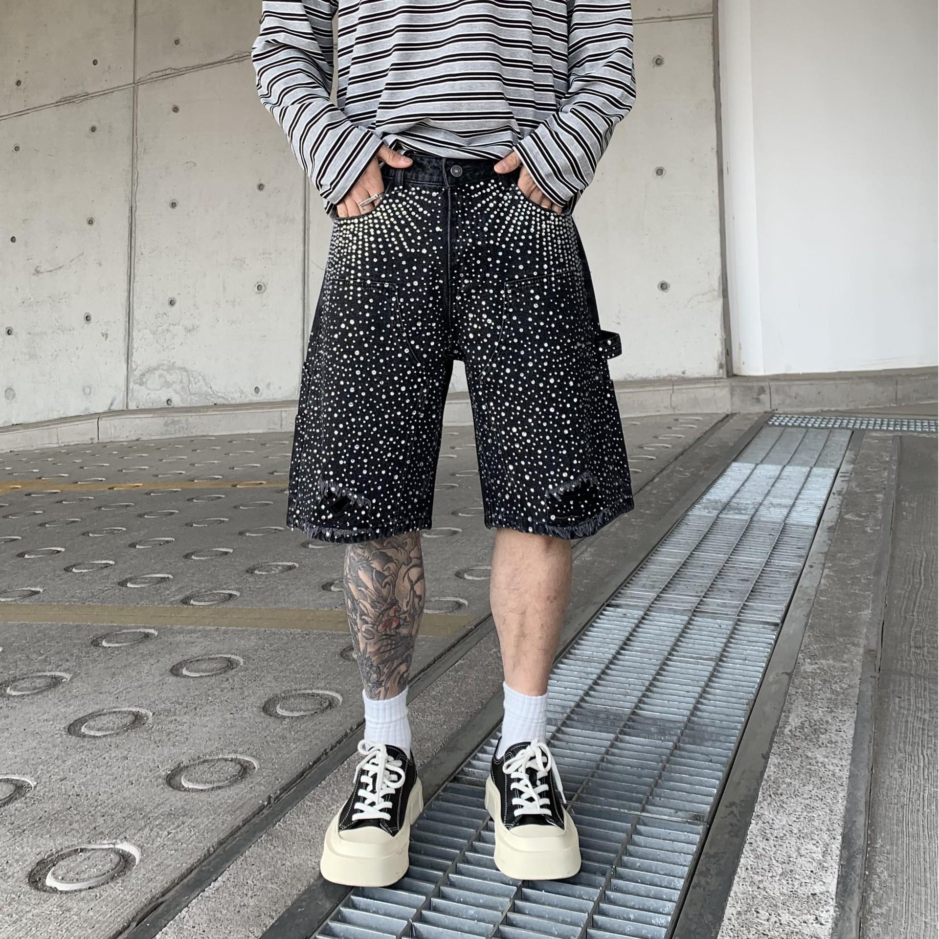 VibeStreet Cargo Pants Denim Pant Men Jeans Full Hot Drilling Knee Length Traight Trousers Y2k Streetwear Vintage Washed Loose XXXL чорний
VibeStreet Cargo Pants Denim Pant Men Jeans Full Hot Drilling Knee Length Traight Trousers Y2k Streetwear Vintage Washed Loose XXXL чорний