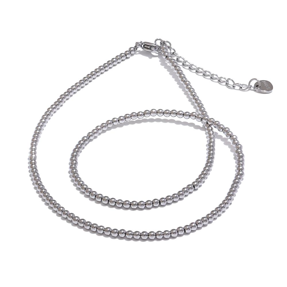 Yhpup 2mm Waterproof Chic Beads Handmade Chain Stainless Steel Fashion Necklace for Women High Quality Trendy Classic Jewelry
Yhpup 2mm Waterproof Chic Beads Handmade Chain Stainless Steel Fashion Necklace for Women High Quality Trendy Classic Jewelry