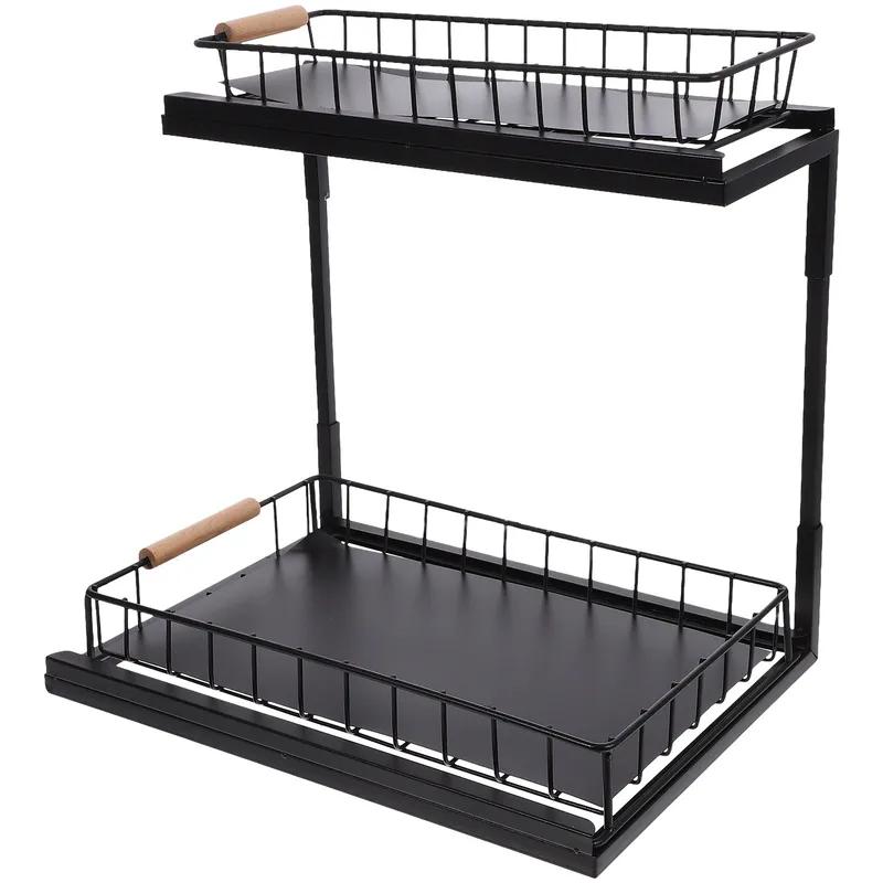 2-Tier Pull-Out Kitchen Cabinet Organizer L-Shaped Under Sink Storage Rack Sliding Drawer for Spices жёлтый
2-Tier Pull-Out Kitchen Cabinet Organizer L-Shaped Under Sink Storage Rack Sliding Drawer for Spices жёлтый