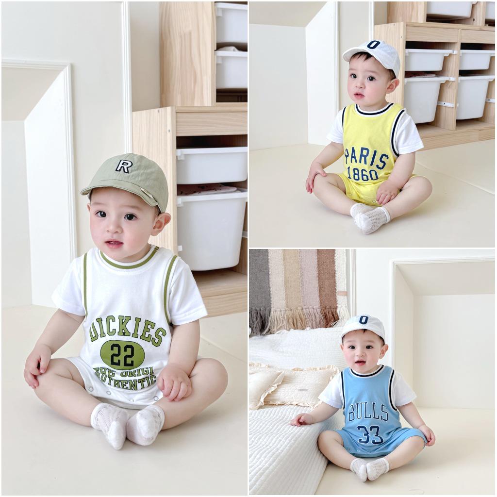 Trendy Infant Basketball Romper: Unisex Short Sleeve Jumpsuit with Sporty Style 100 cm
Trendy Infant Basketball Romper: Unisex Short Sleeve Jumpsuit with Sporty Style 100 cm