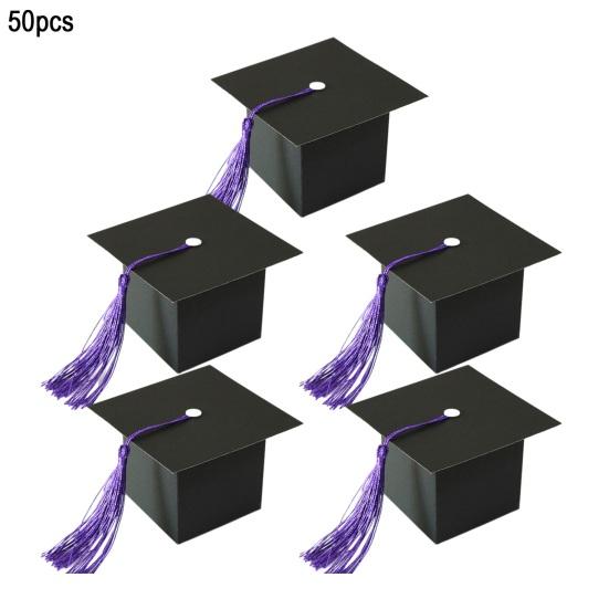 Yousheng 50 шт. Коробки для конфет в виде выпускной шляпы с кисточками, квадратные бумажные коробки для хранения шоколада, сладостей, закусок, подарочные коробки для угощений на вечеринку фиолетовый
Yousheng 50 шт. Коробки для конфет в виде выпускной шляпы с кисточками, квадратные бумажные коробки для хранения шоколада, сладостей, закусок, подарочные коробки для угощений на вечеринку фиолетовый