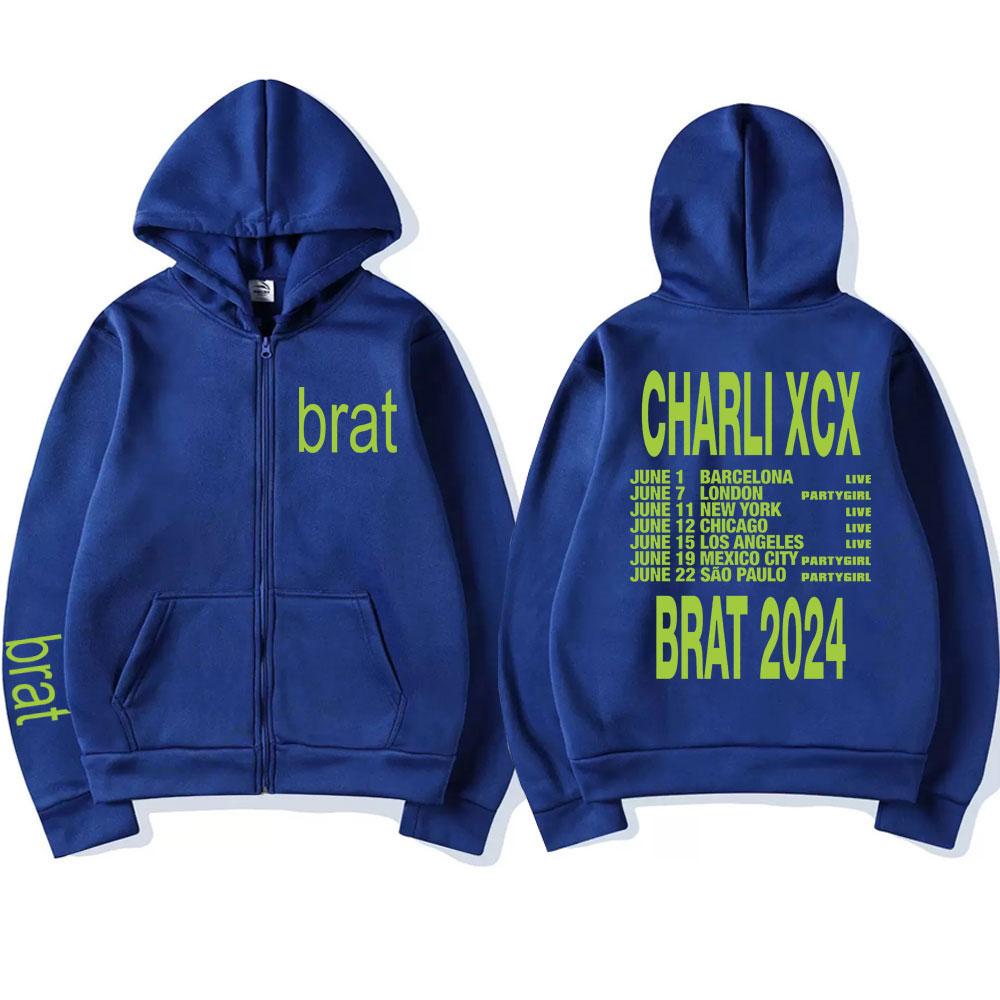 Charli Xcx Brat Tour Толстовка на блискавці Чоловіки Жіноча Мода Харадзюку Хіп-хоп Кардиган Толстовка Повсякденні вільні флісові пальта Вуличний одяг 3XL
Charli Xcx Brat Tour Толстовка на блискавці Чоловіки Жіноча Мода Харадзюку Хіп-хоп Кардиган Толстовка Повсякденні вільні флісові пальта Вуличний одяг 3XL