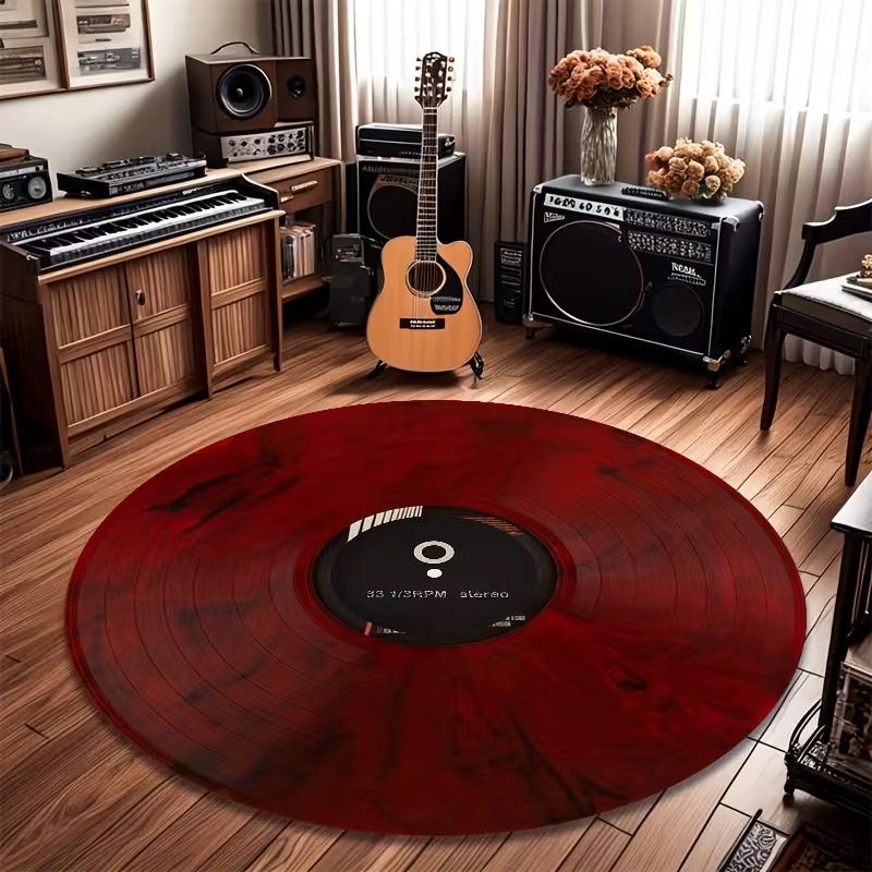 Retro Vinyl Record Carpet Music Practice Room NonSlip Rug for Living Room, Bedroom, Office Decor Perfect Gift for Music Lovers 60cmx60cm
Retro Vinyl Record Carpet Music Practice Room NonSlip Rug for Living Room, Bedroom, Office Decor Perfect Gift for Music Lovers 60cmx60cm